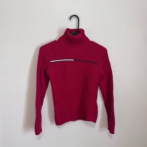 90s Tommy Hilfiger Red Long Sleeve Turtleneck Sweater | Size SP - Women’s